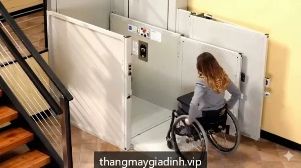Lắp đặt thang máy gia đình chuyên dụng cho người sử dụng xe lăn tại TP.HCM