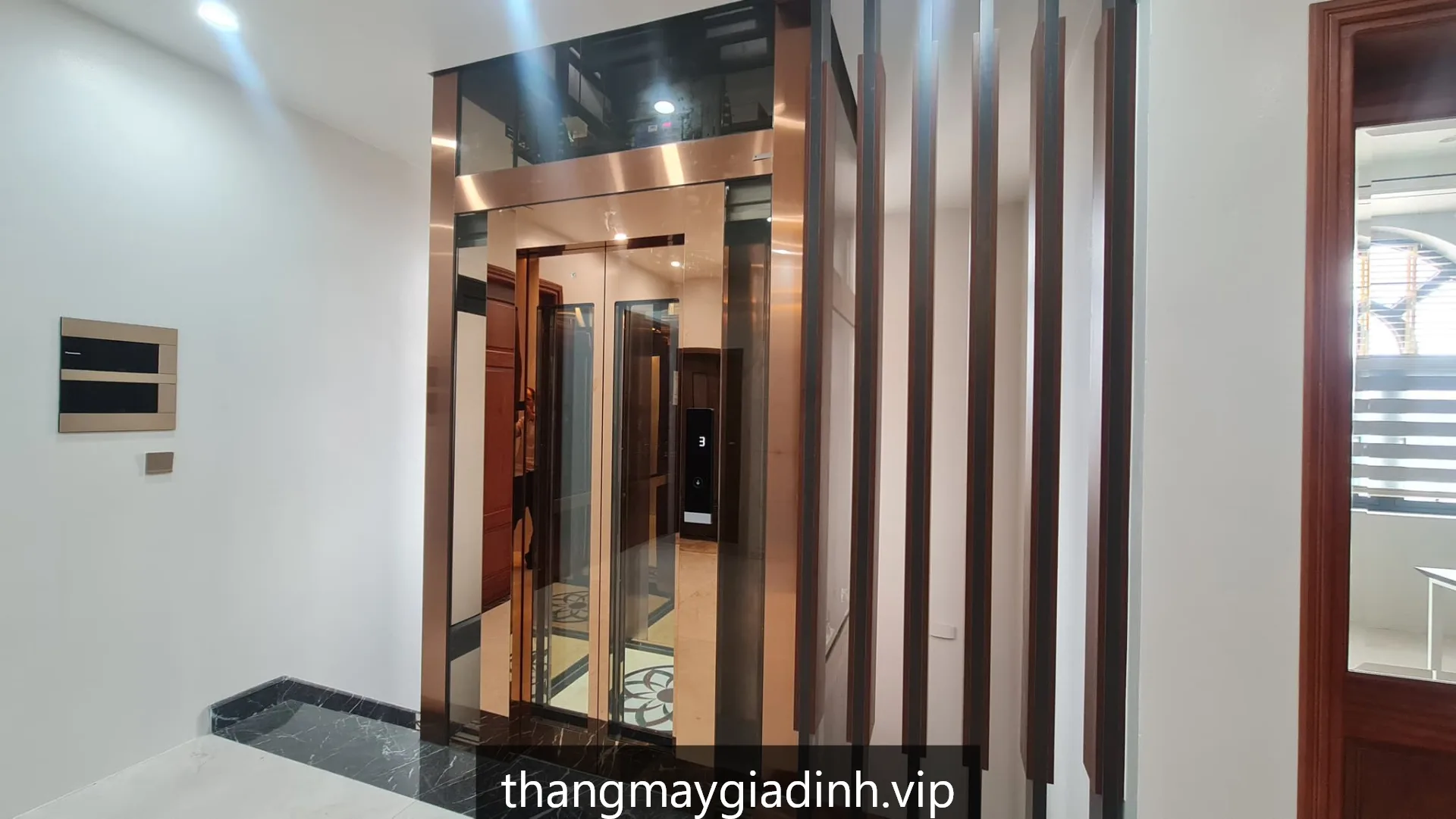 Lắp đặt thang máy gia đình biệt thự view biển Quy Nhơn
