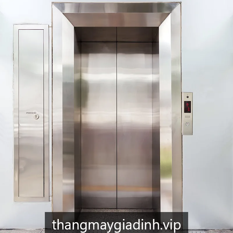 Lắp đặt thang máy gia đình kết hợp kinh doanh cửa lùa tự động tại TP. Tây Ninh